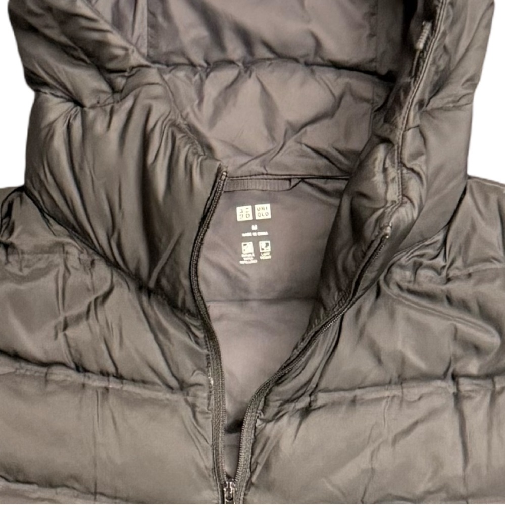 Black Puffer Jacket with Hood